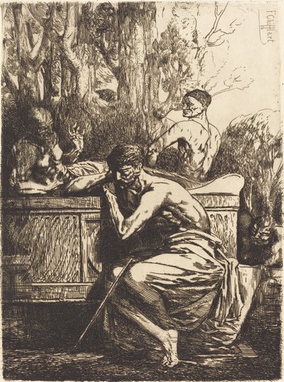 Elmélkedés alkotó: Francois Nicolas Chifflart