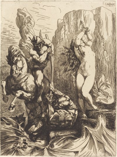 Perszeusz és Androméda alkotó: Francois Nicolas Chifflart