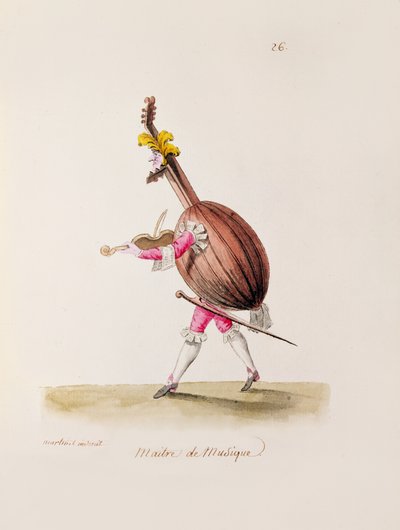 A zenemester, 1780 körül alkotó: Francois Nicolas Martinet