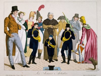Fiatal művészek, nyomtatvány, Franciaország alkotó: Francois Nicolas Martinet