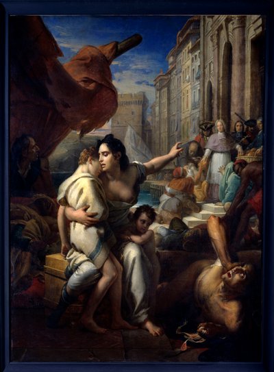 Belsunce monsignor a marseille-i pestisjárvány idején Az eveque Henri Francois Xavier de Belsunce-Castelmoron (Belsunce Castelmoron) (1671-1755) az 1720-as pestisjárvány idején betegeket mentett. Francois Gerard festménye (1770-34) 18.18. 2,58x1, alkotó: Baron François Pascal Simon Gérard