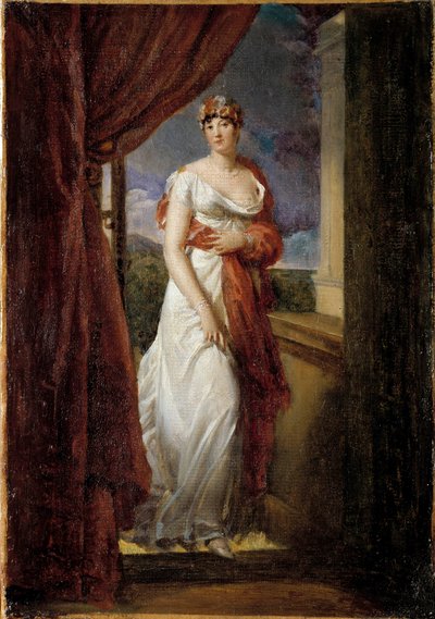 Madame Tallien portréja, szül. Cabarrus, Caraman hercegnője – Chimay (1773-1835) Francois Gerard (1770-1837) festménye 1804 V. 0,32 x 0,20 m. alkotó: Baron François Pascal Simon Gérard