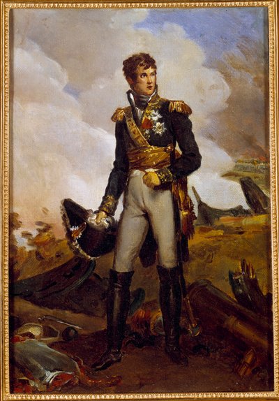 Jean Lannes, Montebello hercege (1769-1809) portréja a birodalmi festészet marechal lábában Francois Gerard (1770-1837) 19. századi nap. 0,3x0,22 m alkotó: Baron François Pascal Simon Gérard