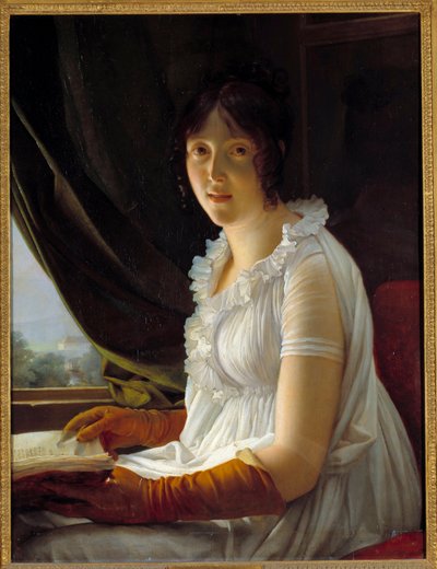 Madame Barbier Walbonne (1763-1837) portréja, Jacques Luc Barbier festő felesége Francois Gerard (1770-1837) festménye 1796 V. 0,79x0,59 m alkotó: Baron François Pascal Simon Gérard