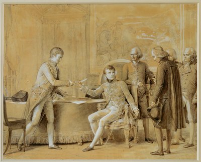 A Franciaország és a Szentszék közötti szerződés aláírása alkotó: Francois Pascal Simon Baron Gerard