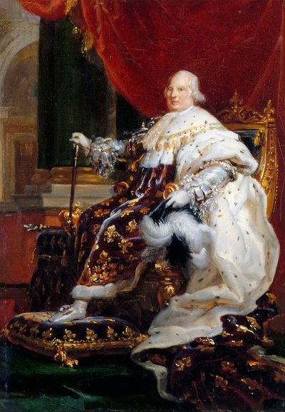 XVIII. Lajos portréja 1755-1824 alkotó: Francois Pascal Simon Gerard