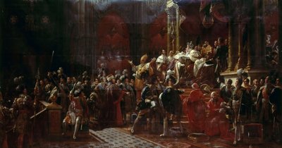 X. Károly francia koronázása Reimsben, 1825. május 29 alkotó: Francois Pascal Simon Gerard