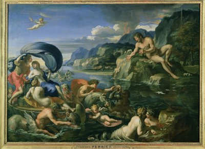 Acis és Galatea bujkál az óriás polyphemus elől alkotó: Francois Perrier