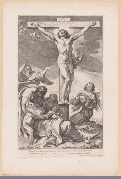 Christ aan het kruis És sok nő volt ott (...) (cím a tárgyon) alkotó: Francois Perrier