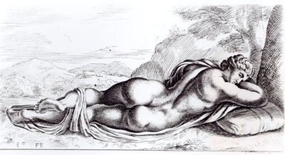 Hermafrodita a Borghese-kertben, 1653 körül alkotó: Francois Perrier