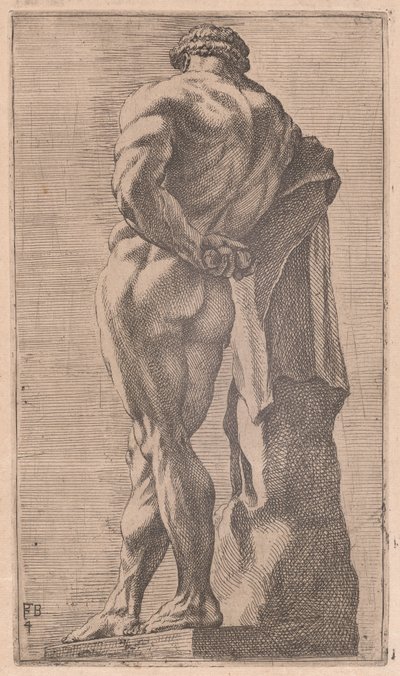 A Farnese Hercules hátulról nézve [4. tábla] alkotó: Francois Perrier
