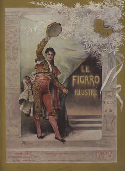 A Le Figaro Illustre borítója, 1887. december 1 alkotó: Francois Schommer