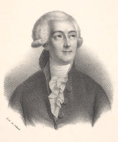 Antoine Laurent de Lavoisier (1743-1794), vegyész és fizikus alkotó: Francois Seraphin Delpech
