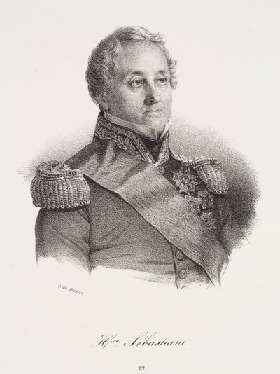 Horace Sébastiani portréja alkotó: Francois Seraphin Delpech