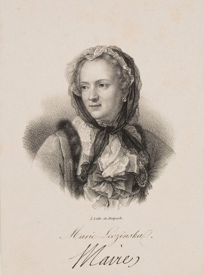 Maria Leszczyńska portréja alkotó: Francois Seraphin Delpech