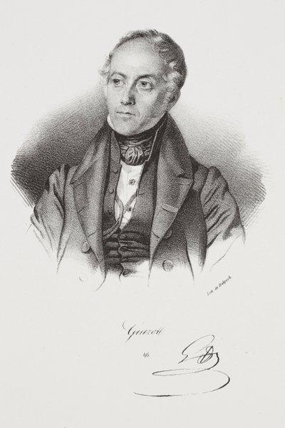 François Pierre Guillaume Guizot politikus portréja alkotó: Francois Seraphin Delpech