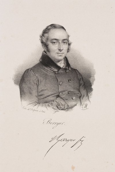 Pierre-Antoine Berryer politikus portréja alkotó: Francois Seraphin Delpech