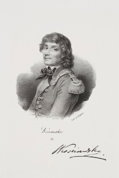 Tadeusz Kościuszko szabadságharcos portréja alkotó: Francois Seraphin Delpech
