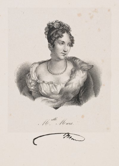 Mars kisasszony portréja (Anne Françoise Hyppolyte Boutet Salvetat álneve) alkotó: Francois Seraphin Delpech