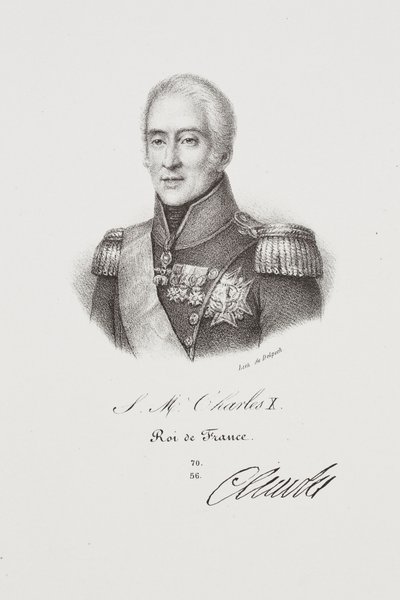 X. Károly király portréja alkotó: Francois Seraphin Delpech