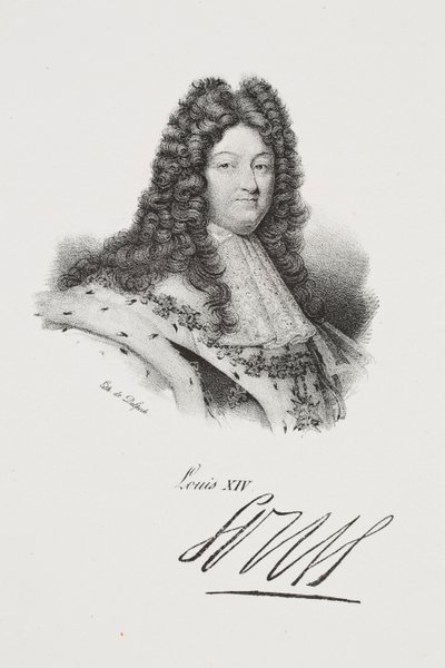 XIV. Lajos király portréja alkotó: Francois Seraphin Delpech
