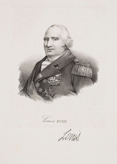 XVIII. Lajos király portréja alkotó: Francois Seraphin Delpech