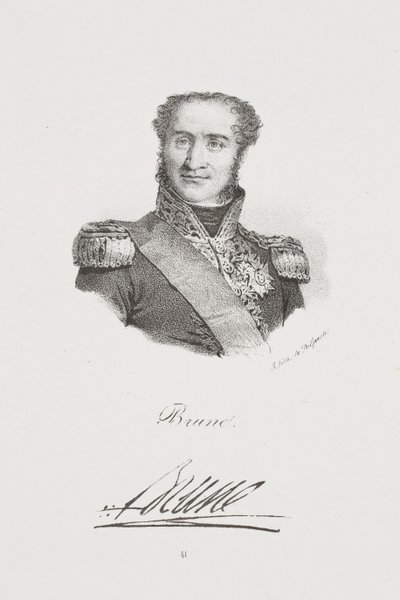 Guillaume Brune marsall portréja alkotó: Francois Seraphin Delpech