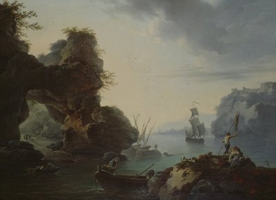 Halászat alkotó: Francois Valentin Gazard