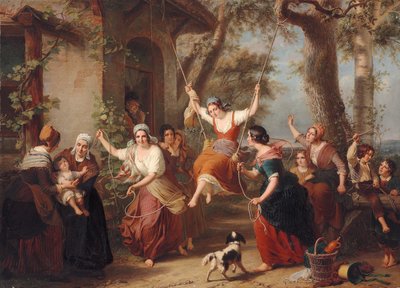 A hinta, 1848 alkotó: Francois Verheyden