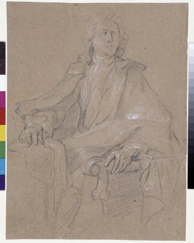 Jules Hardouin Mansart (1645-1708) portréja (olaj, vászon) alkotó: Francois de Troy