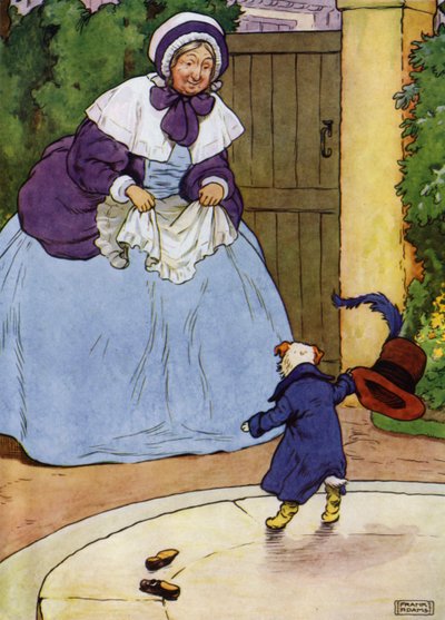 Illusztráció Old Mother Hubbardhoz (színes litó) alkotó: Frank Adams