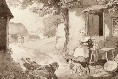 Illusztráció A tudós cigányhoz, Matthew Arnold (színes litó) alkotó: Frank Adams