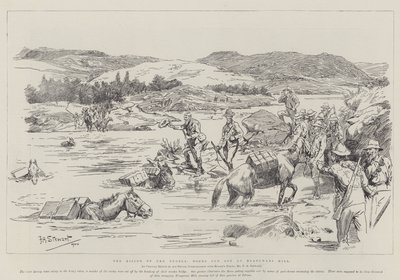 A Tugela felemelkedését a búrok elvágták a Hlangwani-hegynél alkotó: Frank Algenon Stewart