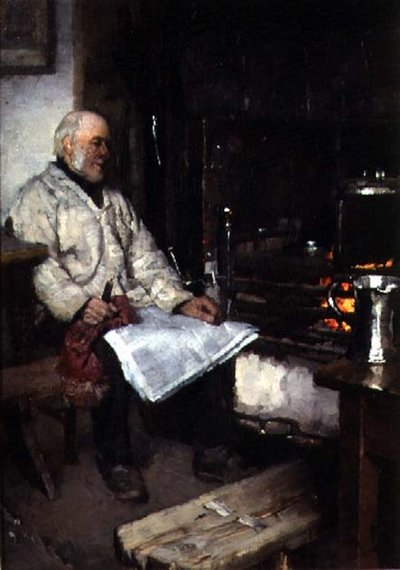Tél (olaj, vászon) alkotó: Frank Bramley