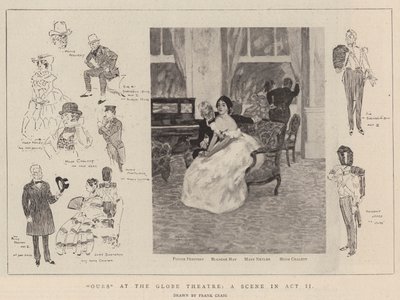 "Miénk" a Globe Színházban, egy jelenet a II. felvonásban (litho) alkotó: Frank Craig