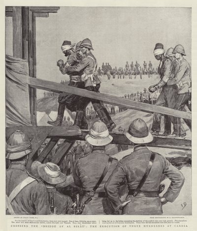 Átkelés az Al Sirat hídján, három gyilkos kivégzése Candiánál alkotó: Frank Dadd