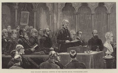 Stanley dékáni emlékülés a Káptalanházban, Westminster Abbeyben alkotó: Frank Dadd