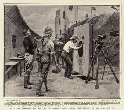 Hogyan készülnek a jó céllövők Új-Dél-Walesben, a Randwick Pits céltábláinál dolgozva alkotó: Frank Dadd