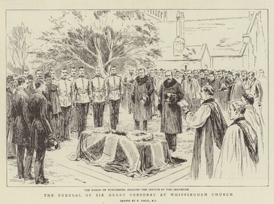 Sir Henry Ponsonby temetése a Whippingham templomban alkotó: Frank Dadd