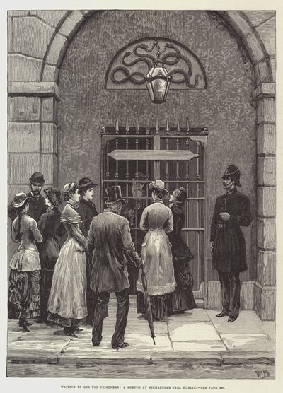 Várom a rabokat, egy vázlatot a dublini Kilmainham börtönben alkotó: Frank Dadd