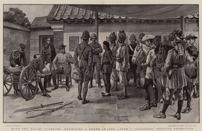 A szövetségesekkel Pekingben, egy boxer vezető vizsgálata egy sikeres büntetőexpedíció után alkotó: Frank Dadd