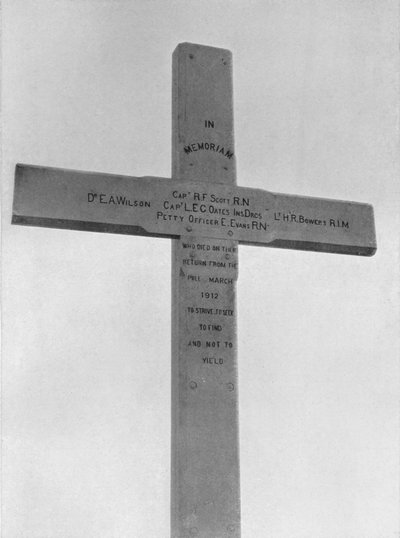 Emlékkereszt a Megfigyelődombon a Déli Párt számára 1913-ban alkotó: Frank Debenham