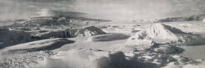 Az alsó Koettlitz-gleccser, A olvadó vizek hatását mutatja be, c1911, 1913 alkotó: Frank Debenham