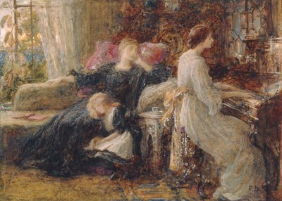 Memories, c.1886 (watercolor on paper) alkotó: Frank Dicksee