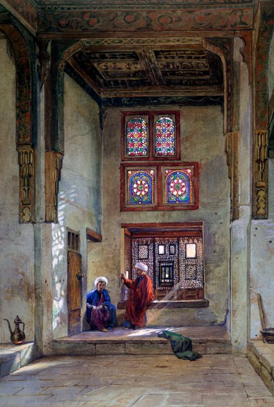 Recepciós szoba, Memlook Radnau Beys House, Kairó, 1873 alkotó: Frank Dillon