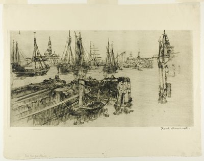Szállítás a Giudecán (The Docks) alkotó: Frank Duveneck