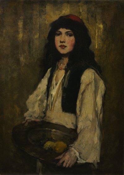 A velencei lány, 1880 körül (olaj, vászon) alkotó: Frank Duveneck