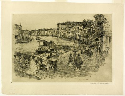 Kilátás a Grand Canalra alkotó: Frank Duveneck