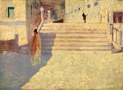 Nők a lépcső közelében sz. II, n.d. alkotó: Frank Edwin Scott