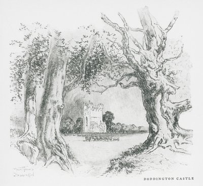 Doddington kastély (litográfia) alkotó: Frank Greenwood